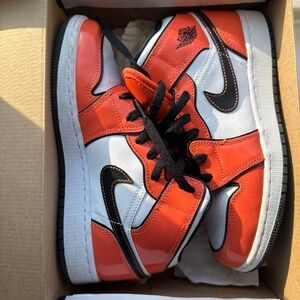 Jordan Air Mid SE Turf Orange and Black Sneaker